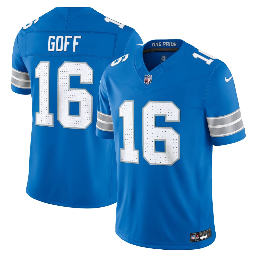 Detroit Lions Jared Goff Nike Black Alternate Vapor F.U.S.E. Stitched Limited Jersey product image 7, provided for visual