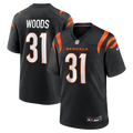 Cincinnati Bengals Ickey Woods Nike Black Retired Player Game Jersey product image 1, provided for visual reference and