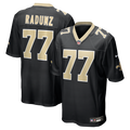 New Orleans Saints Dillon Radunz Nike Black Team Game Jersey product image 1, provided for visual reference and product