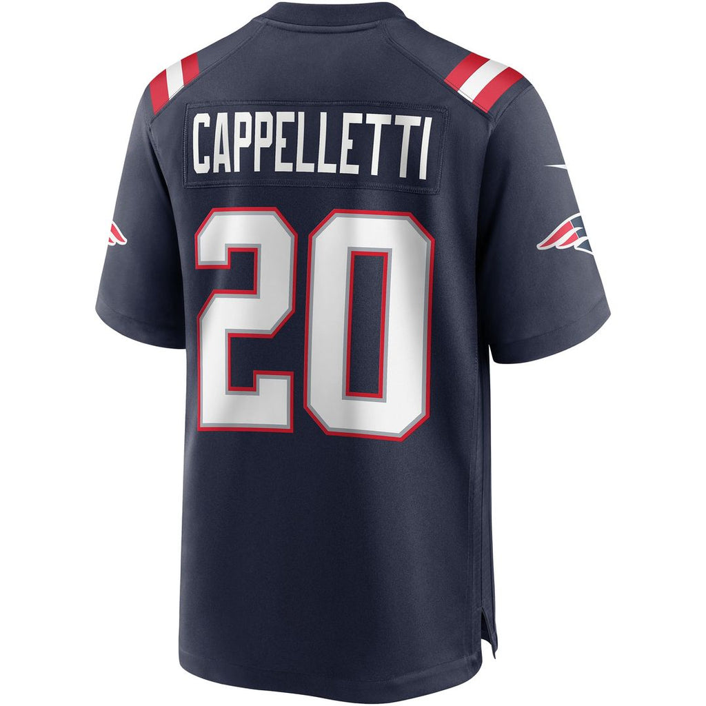 New England Patriots Gino Cappelletti Nike Navy Game Retired Player Jersey product image 3, provided for visual reference