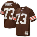 Cleveland Browns Joe Thomas Mitchell & Ness Brown Legacy Replica Jersey product image 1, provided for visual reference and