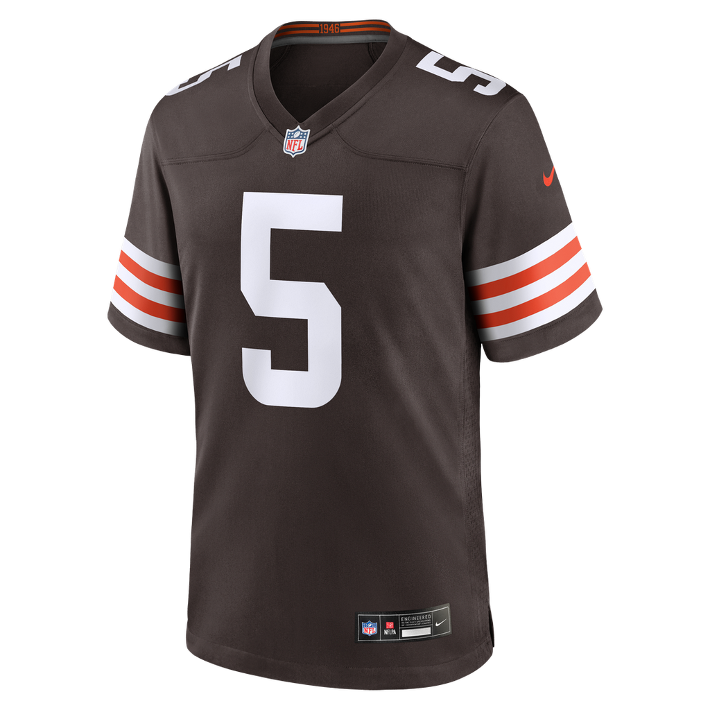 Cleveland Browns Rayshawn Jenkins Nike Brown Team Game Jersey product image 2, provided for visual reference and product