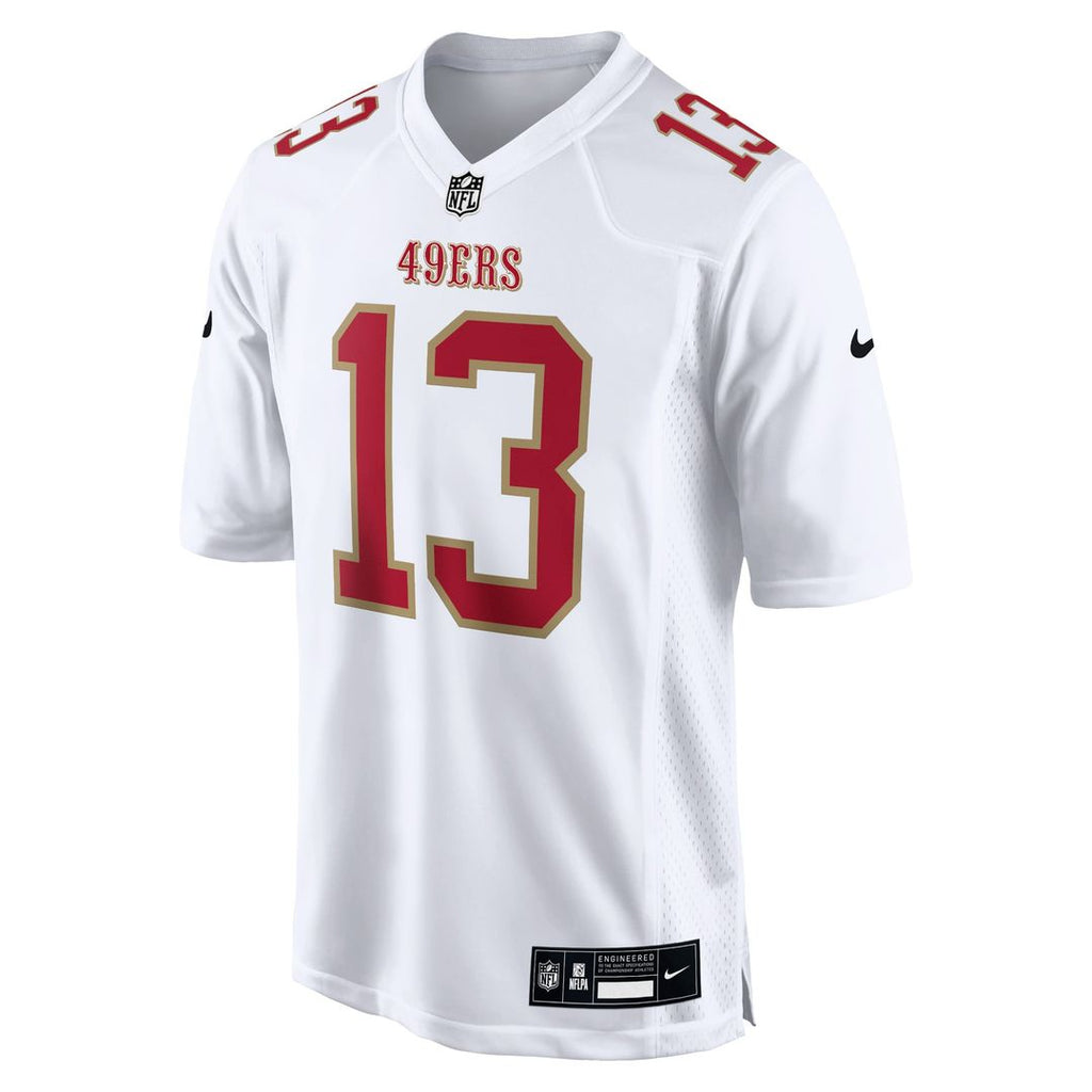 San Francisco 49ers Brock Purdy Nike Tundra White Fashion Game Jersey product image 2, provided for visual reference and