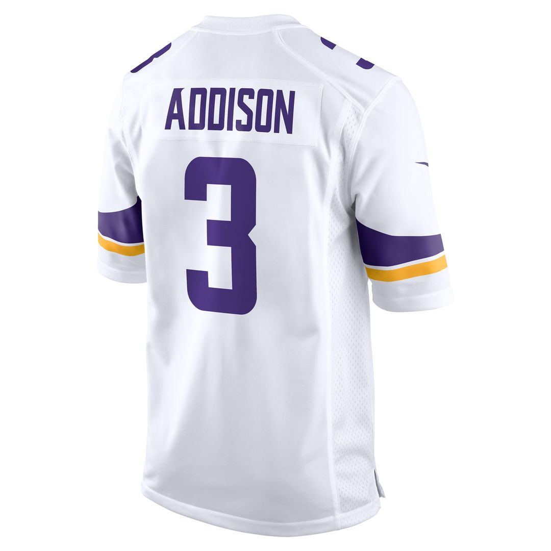 Minnesota Vikings Jordan Addison Nike Purple Alternate Game Jersey product image 15, provided for visual reference and