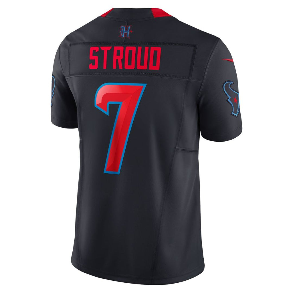 Houston Texans C.J. Stroud Nike Navy 2nd Alternate Vapor F.U.S.E. Limited Jersey product image 3, provided for visual