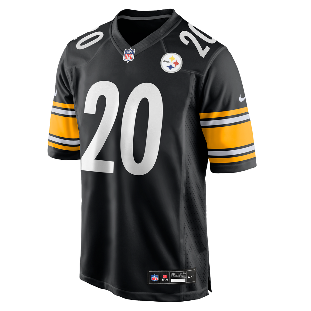 Pittsburgh Steelers Kaleb Johnson Nike Black Team Game Jersey product image 2, provided for visual reference and product