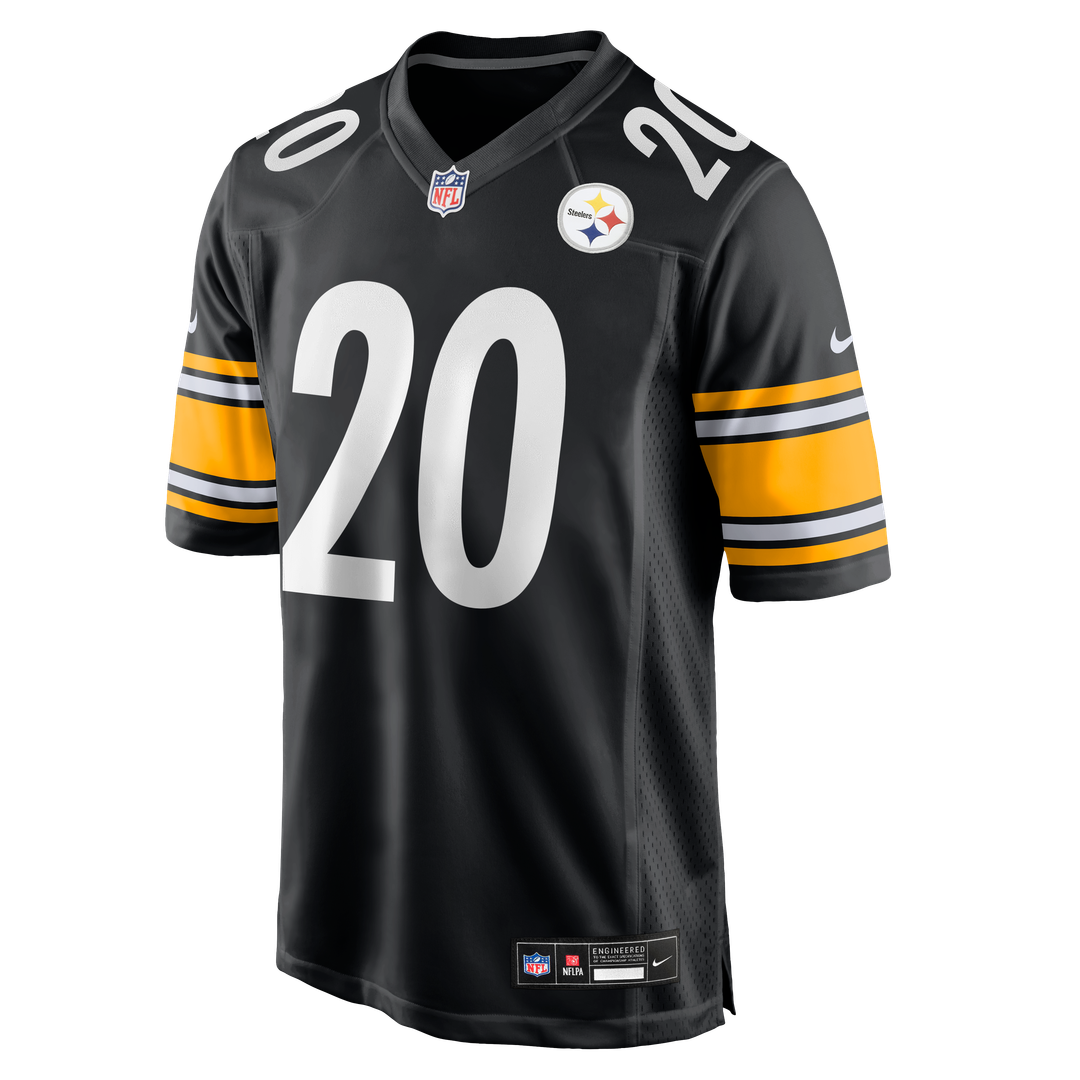 Pittsburgh Steelers Kaleb Johnson Nike Black Team Game Jersey product image 2, provided for visual reference and product