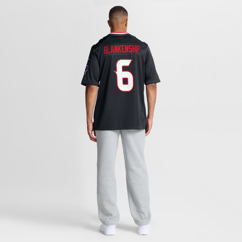 Houston Texans Reed Blankenship Nike Navy Team Game Jersey product image 5, provided for visual reference and product detail