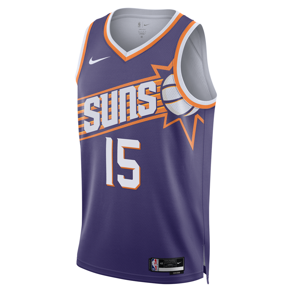 Phoenix Suns Nike Icon Edition Swingman Jersey - Purple - Devin Booker - Unisex product image 3, provided for visual