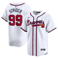 Atlanta Braves Spencer Strider Nike White Home Limited Player Jersey product image 1, provided for visual reference and