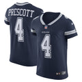Dallas Cowboys Dak Prescott Nike Navy Vapor Elite Player Team Jersey product image 1, provided for visual reference and