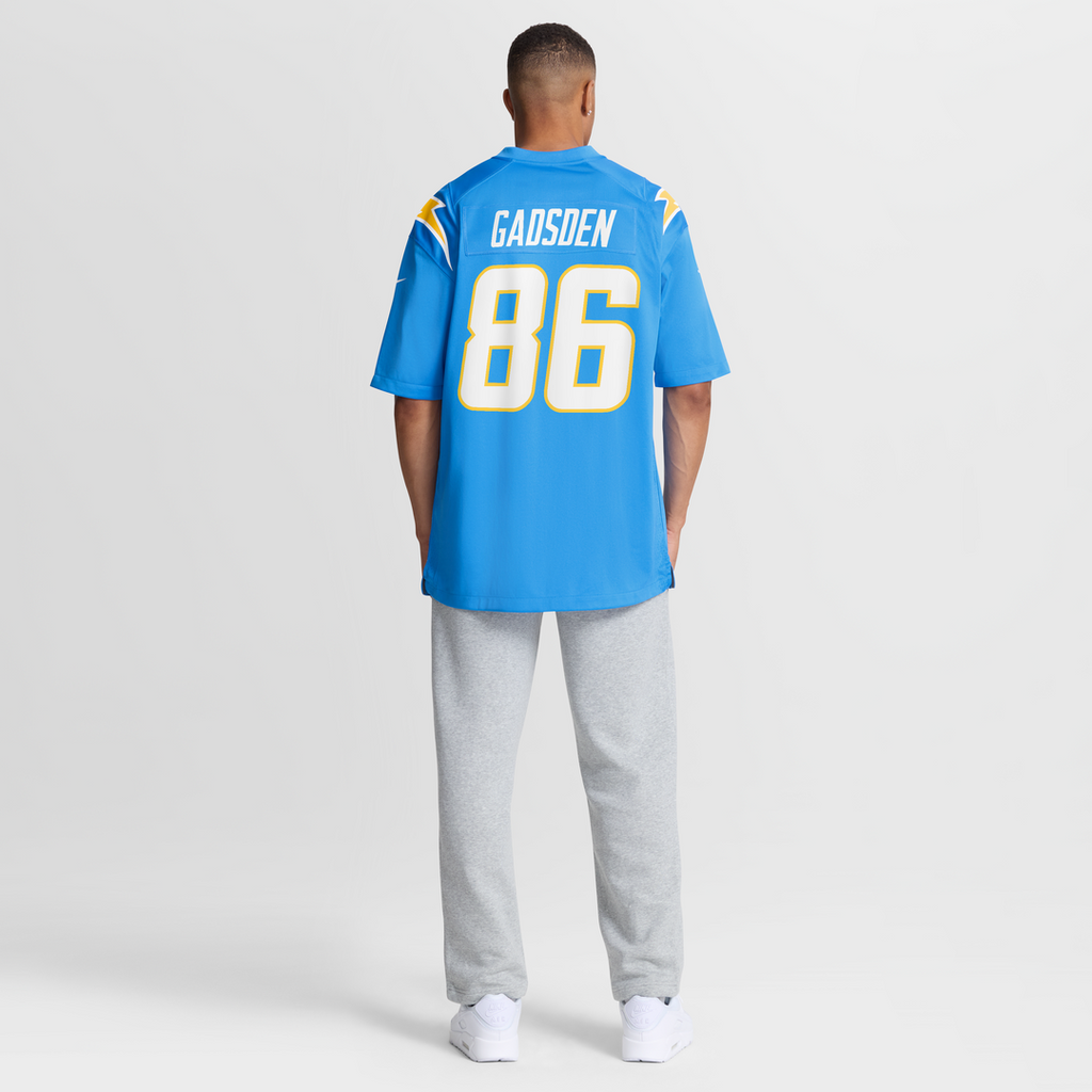Los Angeles Chargers Oronde Gadsden Nike Powder Blue Team Game Jersey product image 16, provided for visual reference and