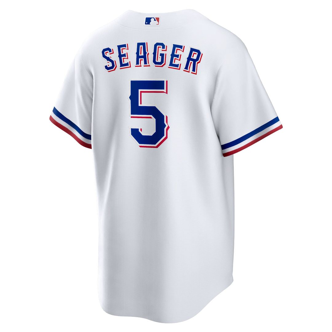 Texas Rangers Corey Seager Nike White Home Replica Player Jersey product image 3, provided for visual reference and product
