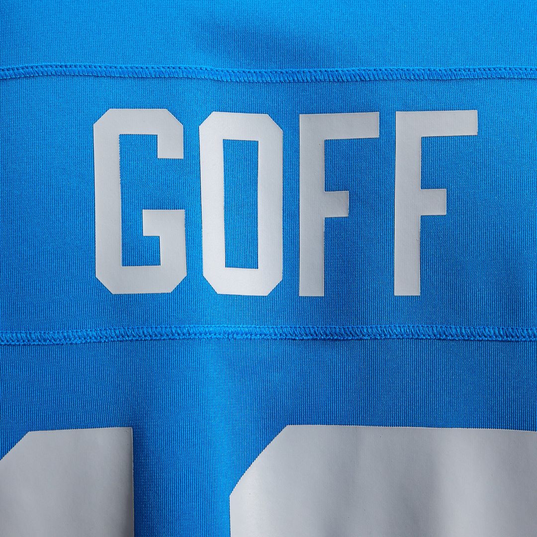 Detroit Lions Jared Goff Nike Blue Alternate Game Jersey product image 10, provided for visual reference and product detail