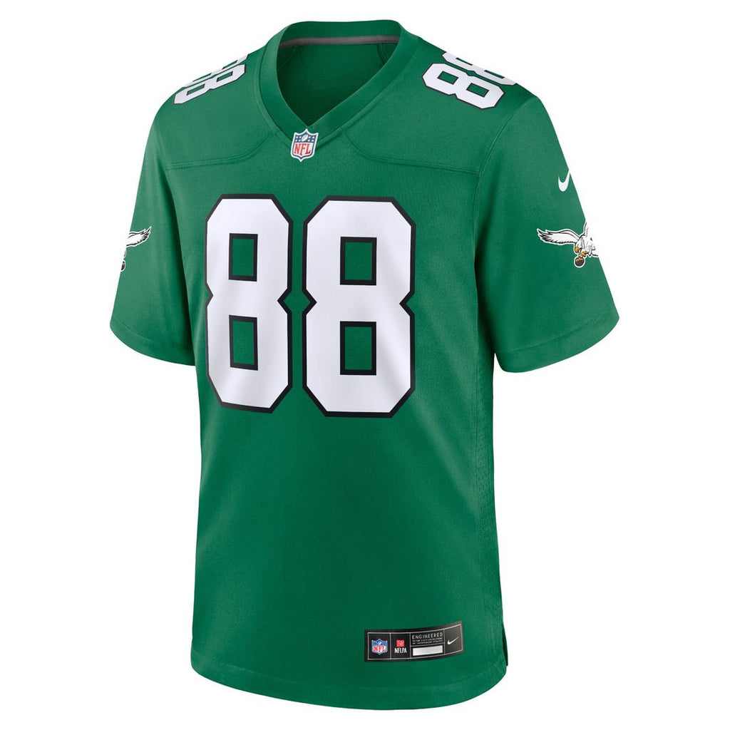 Philadelphia Eagles Dallas Goedert Nike Kelly Green Alternate Game Player Jersey product image 2, provided for visual