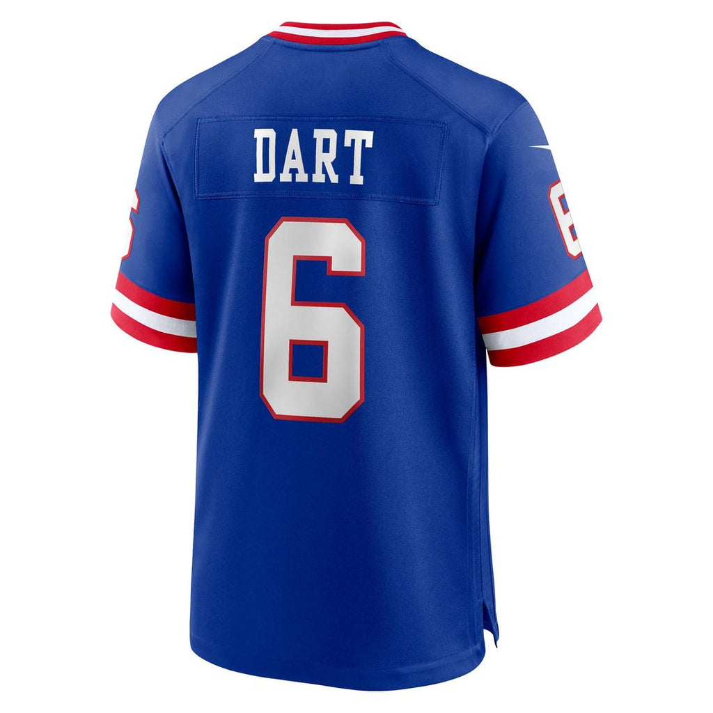 New York Giants Jaxson Dart Nike Royal Alternate 2 Classic Game Jersey product image 3, provided for visual reference and
