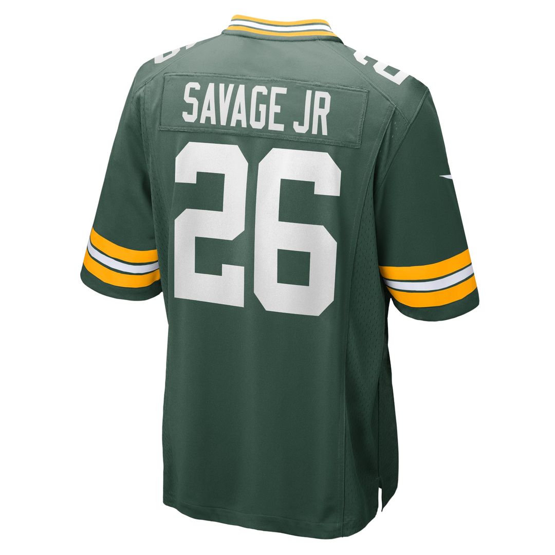 Green Bay Packers Darnell Savage Jr. Nike Green Game Team Jersey product image 3, provided for visual reference and product