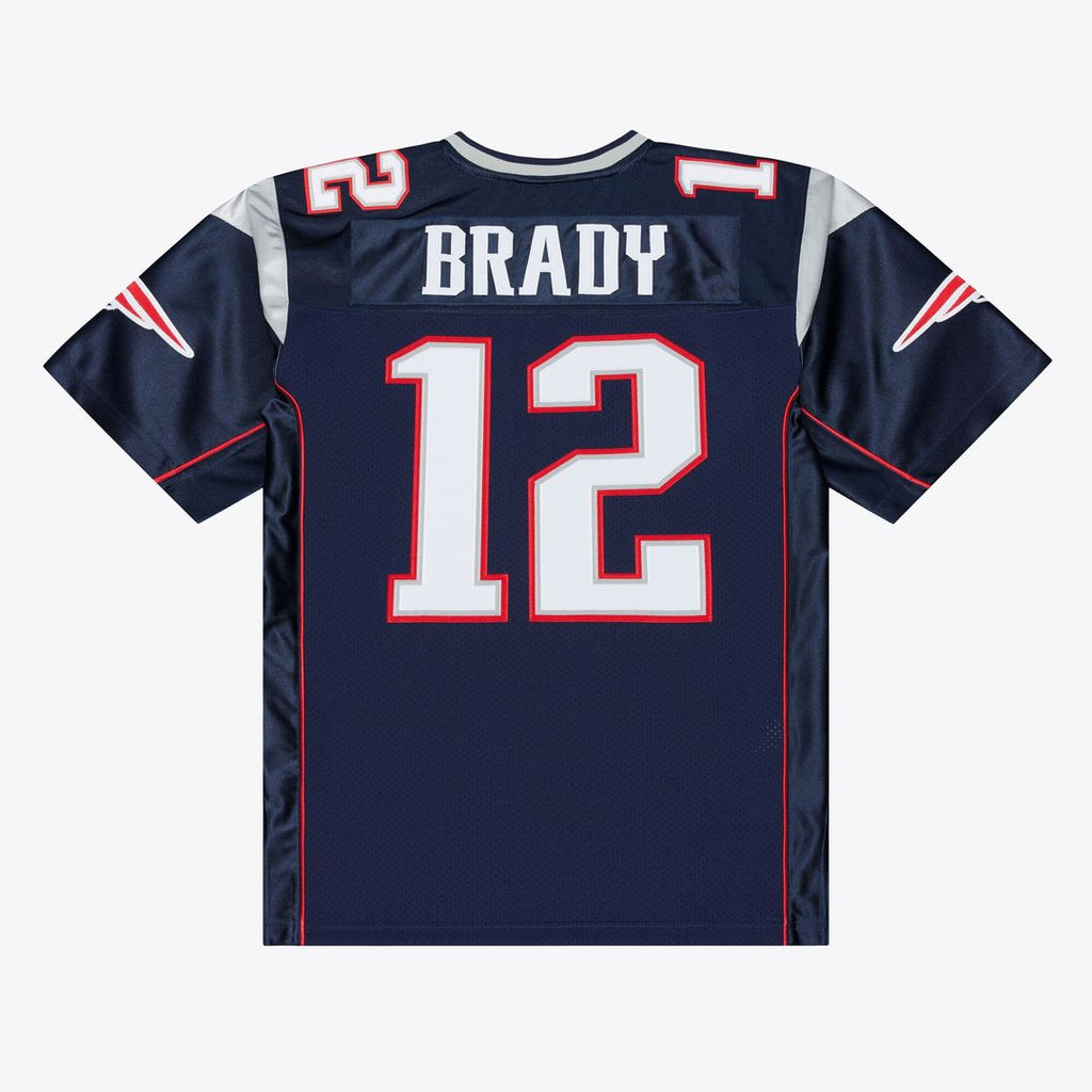 New England Patriots Tom Brady Mitchell & Ness Navy Super Bowl XXXVI Authentic Throwback Jersey product image 12, provided