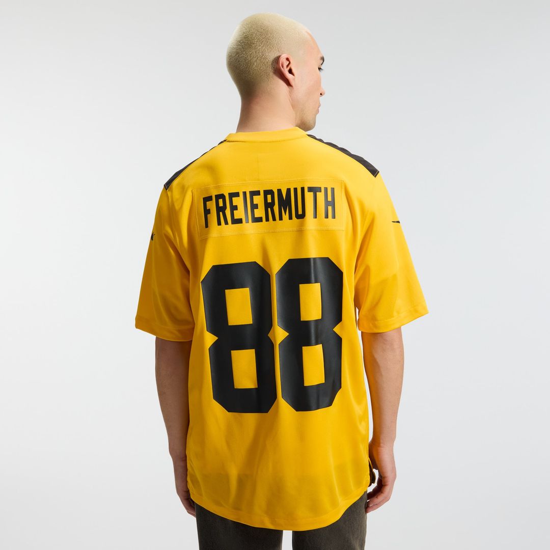 Pittsburgh Steelers Pat Freiermuth Nike Gold Alternate 1933 Throwback Game Jersey product image 3, provided for visual