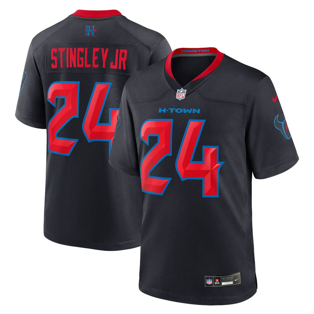 Houston Texans Derek Stingley Jr. Nike Navy 2nd Alternate Game Jersey product image 1, provided for visual reference and