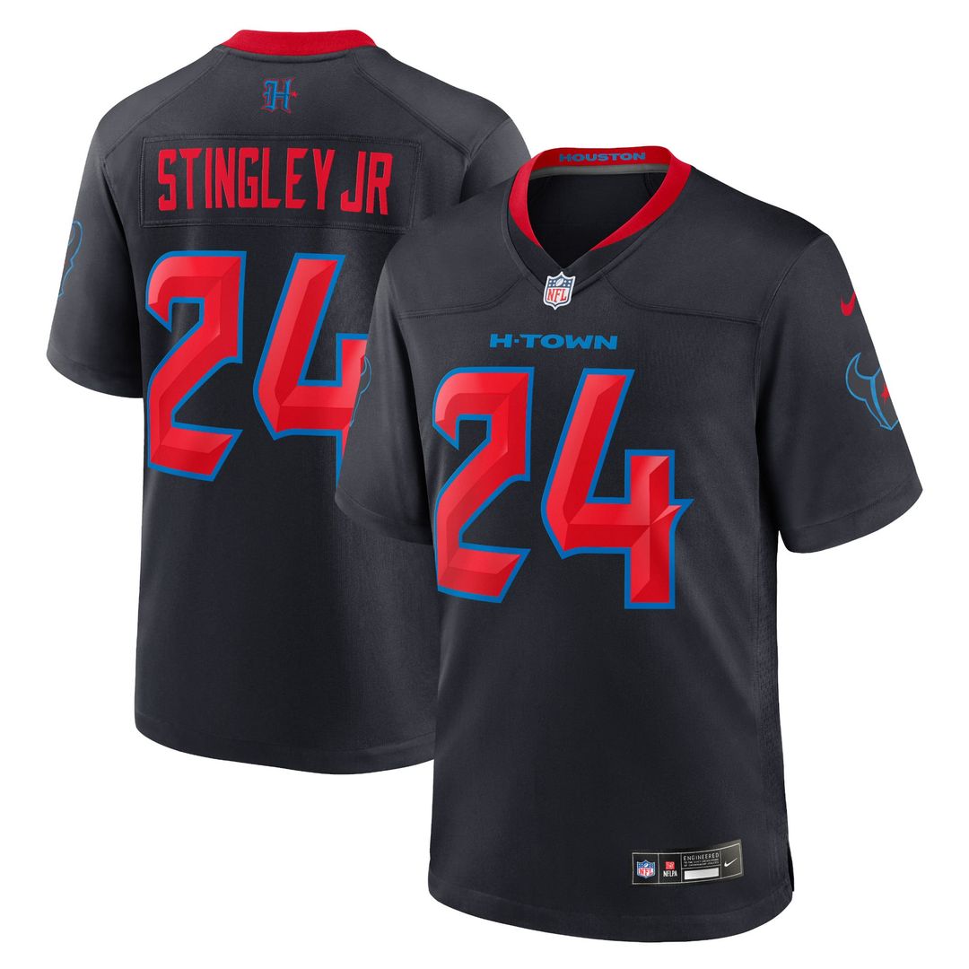 Houston Texans Derek Stingley Jr. Nike Navy 2nd Alternate Game Jersey product image 1, provided for visual reference and