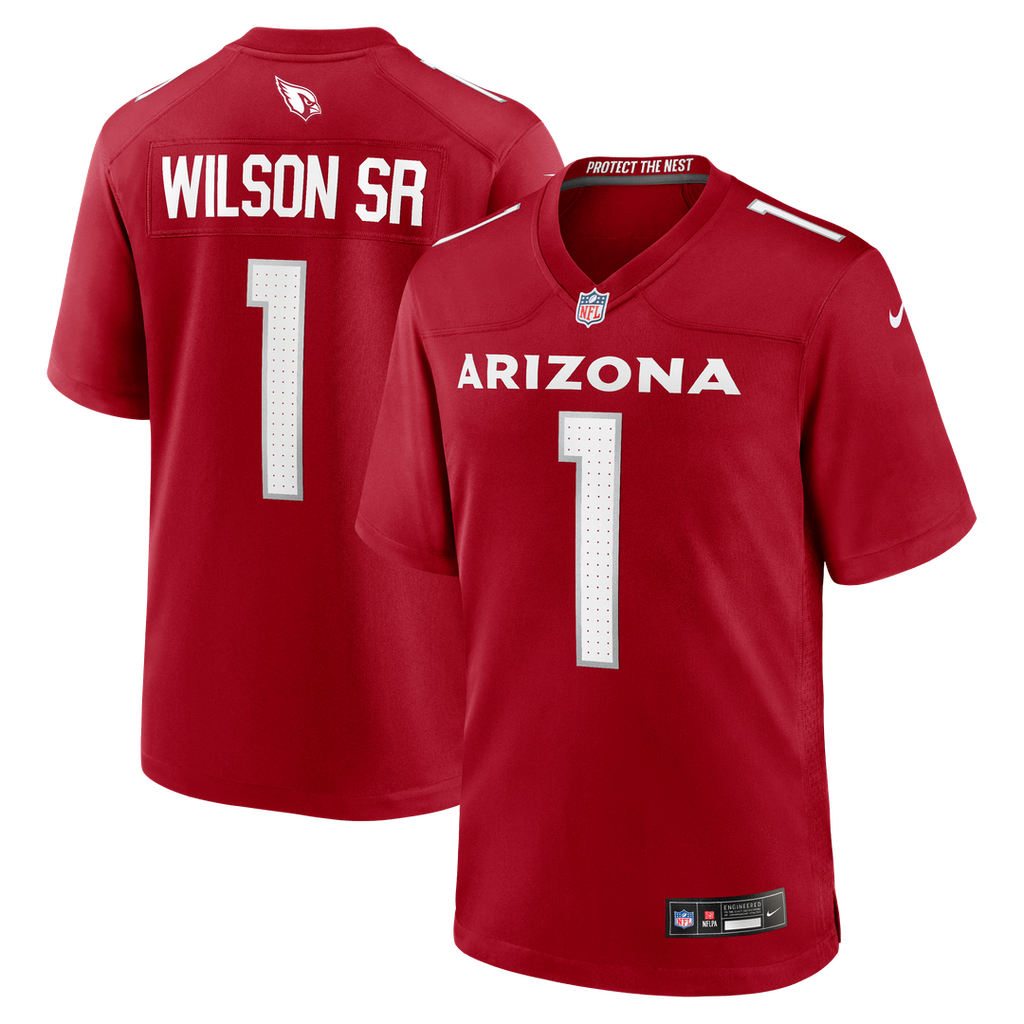 Arizona Cardinals Mack Wilson Nike Cardinal Team Game Jersey product image 1, provided for visual reference and product