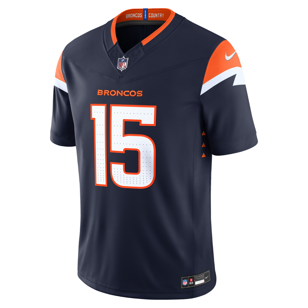 Denver Broncos Nik Bonitto Nike Navy Alternate Vapor F.U.S.E. Stitched Limited Jersey product image 5, provided for visual