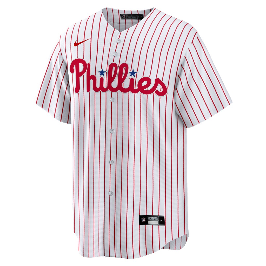 Philadelphia Phillies Nike White Home Big & Tall Replica Jersey product image 2, provided for visual reference and product