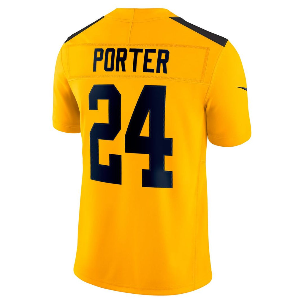 Pittsburgh Steelers Joey Porter Jr. Nike Gold Alternate 1933 Throwback Vapor F.U.S.E. Limited Jersey product image 3,