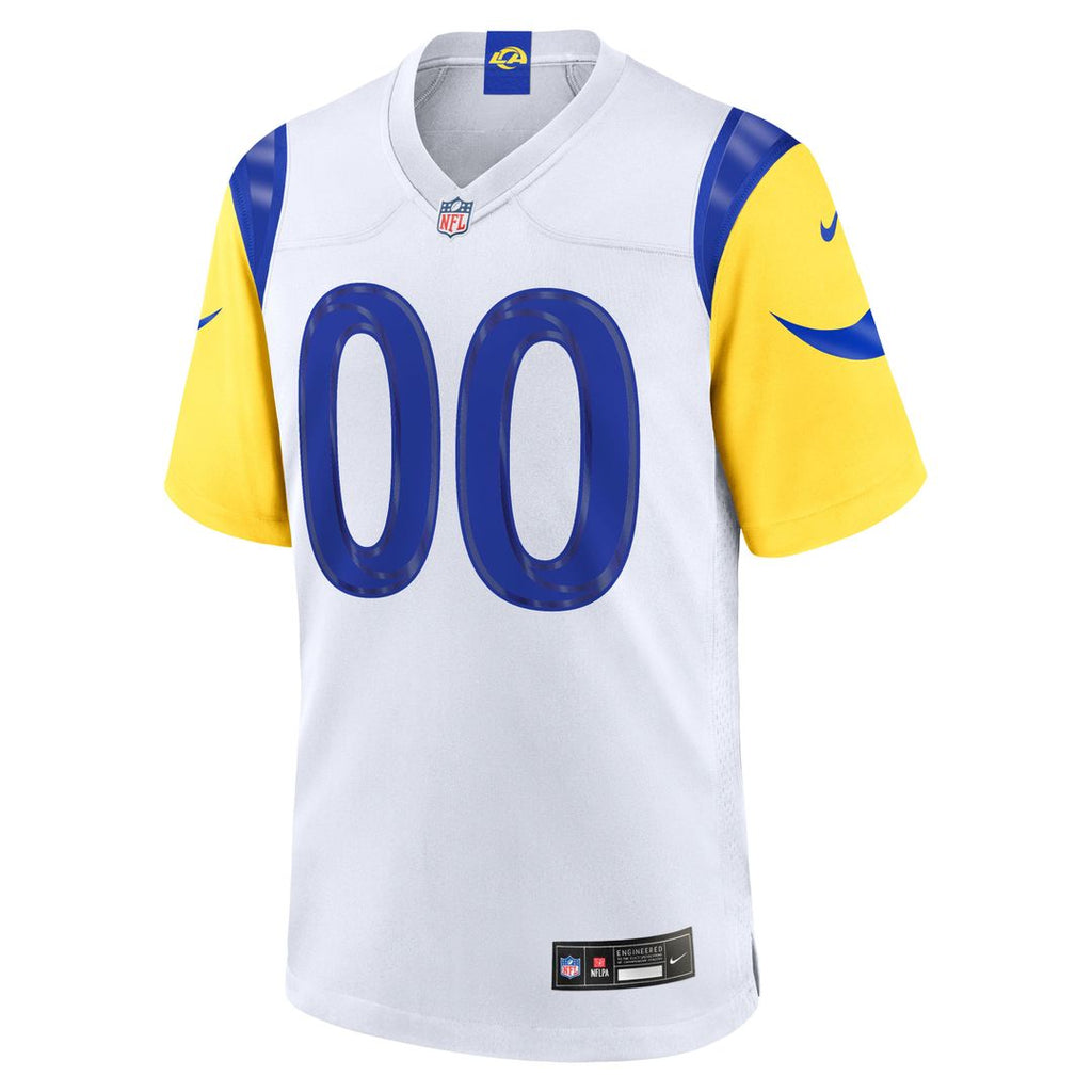 Los Angeles Rams Nike White Custom Game Jersey product image 2, provided for visual reference and product detail review