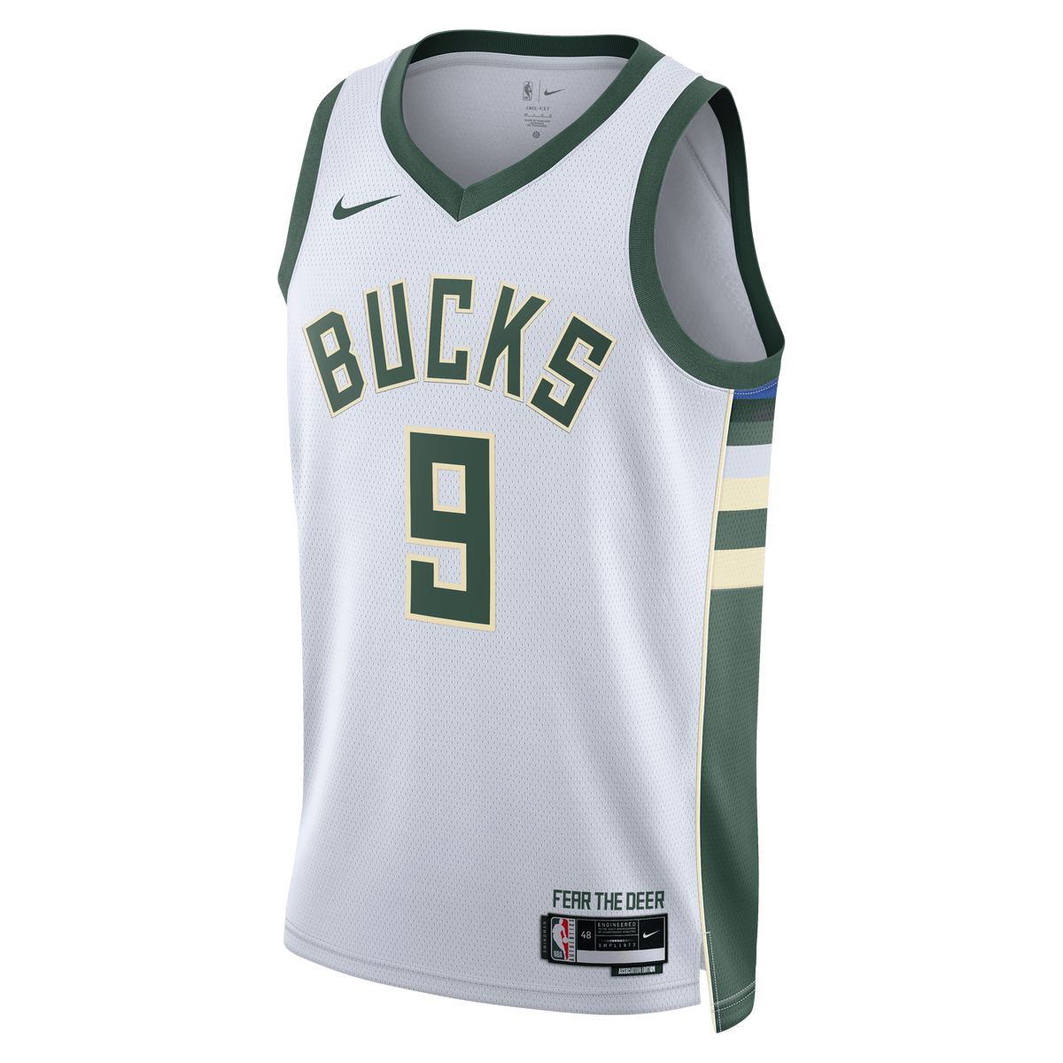Milwaukee Bucks Nike Association Edition Swingman Jersey - White - Kel'el Ware - Unisex product image 3, provided for visual