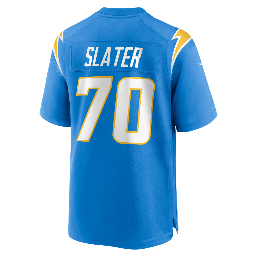 Los Angeles Chargers Rashawn Slater Nike Powder Blue Game Jersey product image 3, provided for visual reference and product