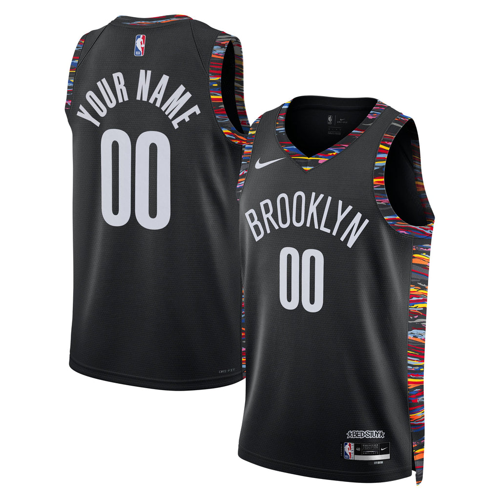 Nike Brooklyn Nets 2025/26 City Edition Swingman Jersey - Custom - Unisex product image 1, provided for visual reference and