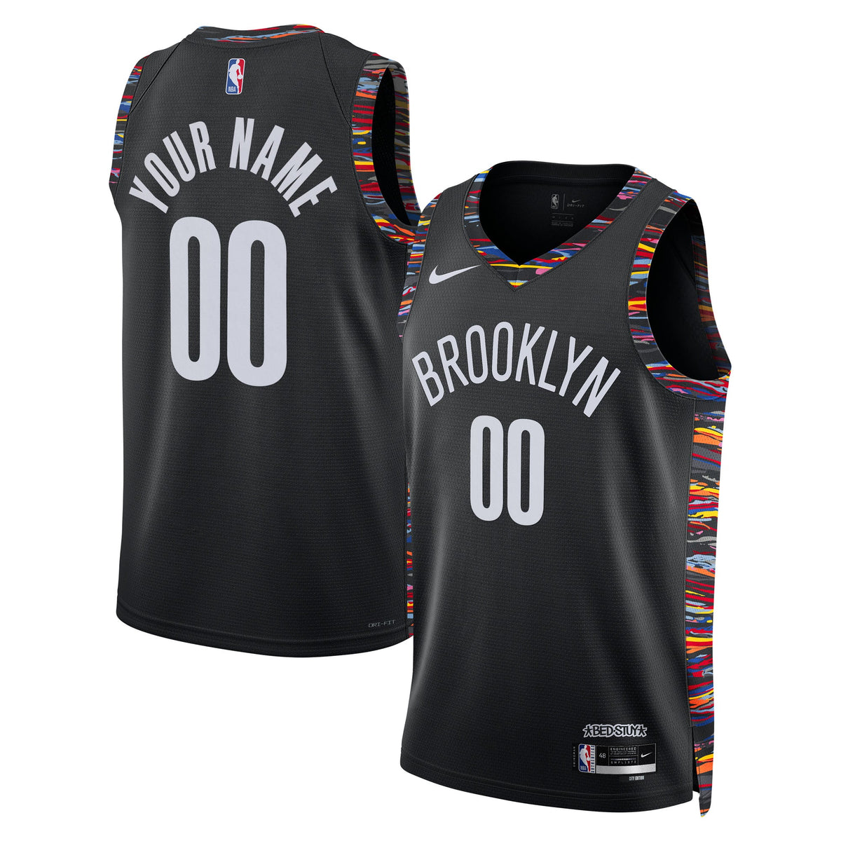 Nike Brooklyn Nets 2025/26 City Edition Swingman Jersey - Custom - Unisex product image 1, provided for visual reference and