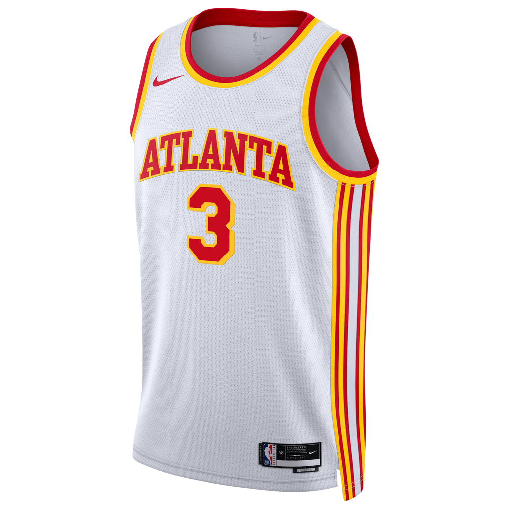 Atlanta Hawks Nike Association Edition Swingman Jersey - White - CJ McCollum - Unisex product image 3, provided for visual