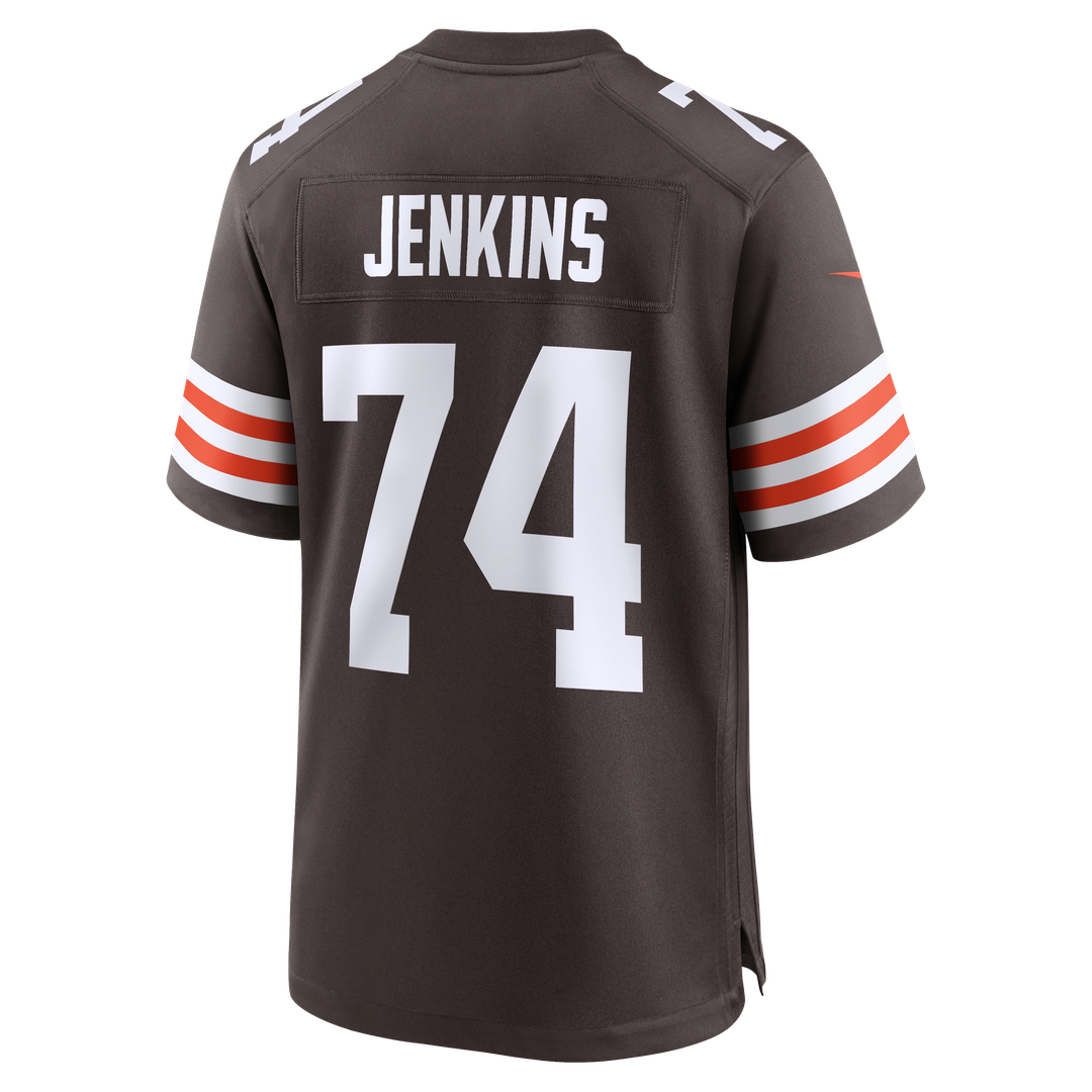 Cleveland Browns Elgton Jenkins Nike Brown Team Game Jersey product image 3, provided for visual reference and product