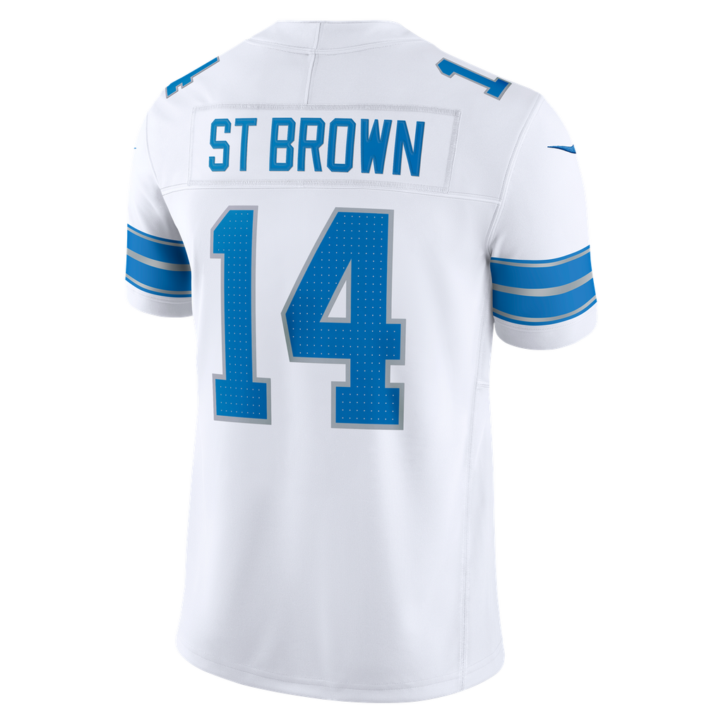 Detroit Lions Amon-Ra St. Brown Nike Blue Team Vapor F.U.S.E. Stitched Limited Jersey product image 31, provided for visual