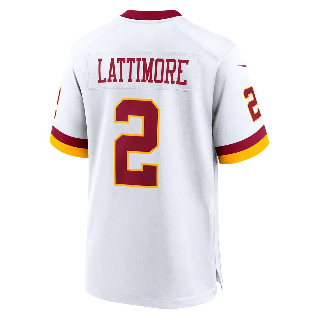Washington Commanders Marshon Lattimore Nike White Game Super Bowl Era Jersey product image 3, provided for visual reference