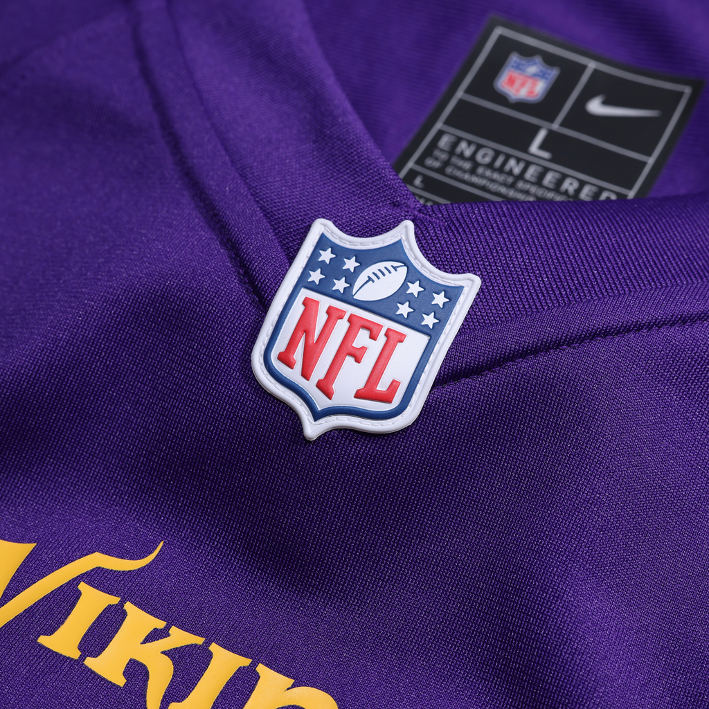 Minnesota Vikings Dallas Turner Nike Purple Player Game Jersey product image 4, provided for visual reference and product