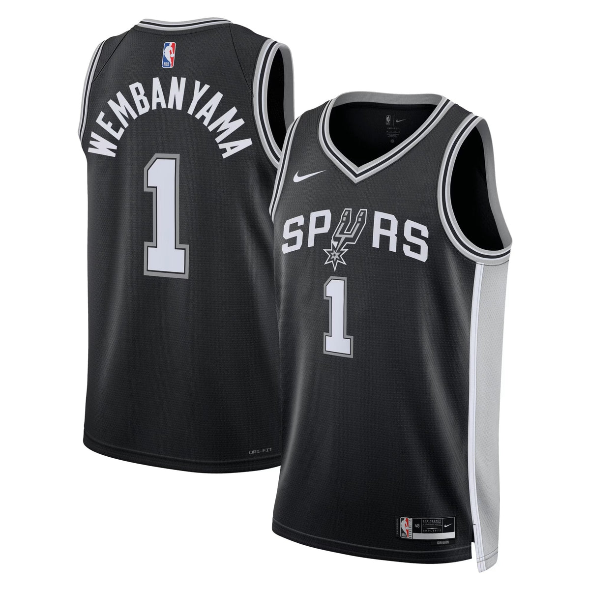 San Antonio Spurs Nike Icon Swingman Jersey - Victor Wembanyama product image 2, provided for visual reference and product
