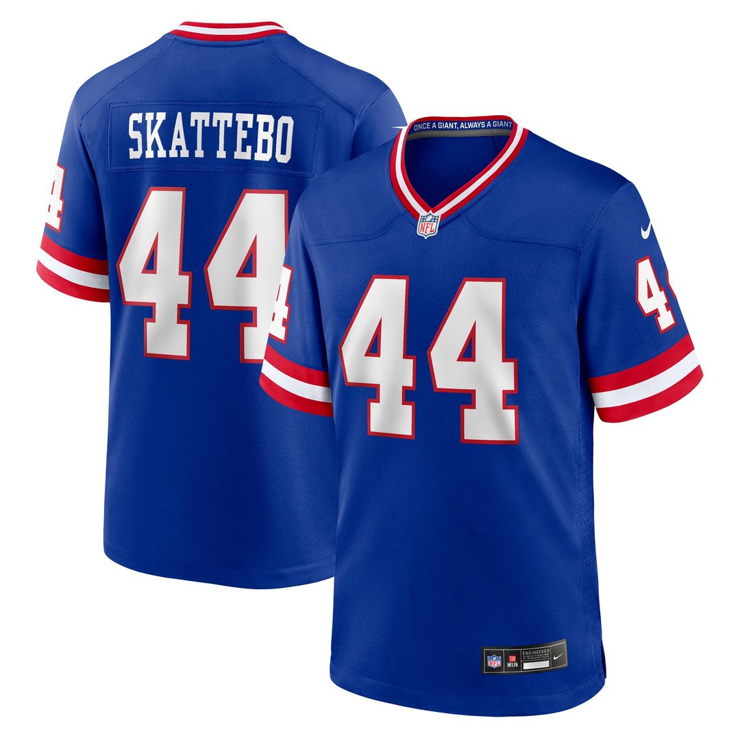 New York Giants Cam Skattebo Nike Royal Alternate 2 Legacy Game Jersey product image 1, provided for visual reference and