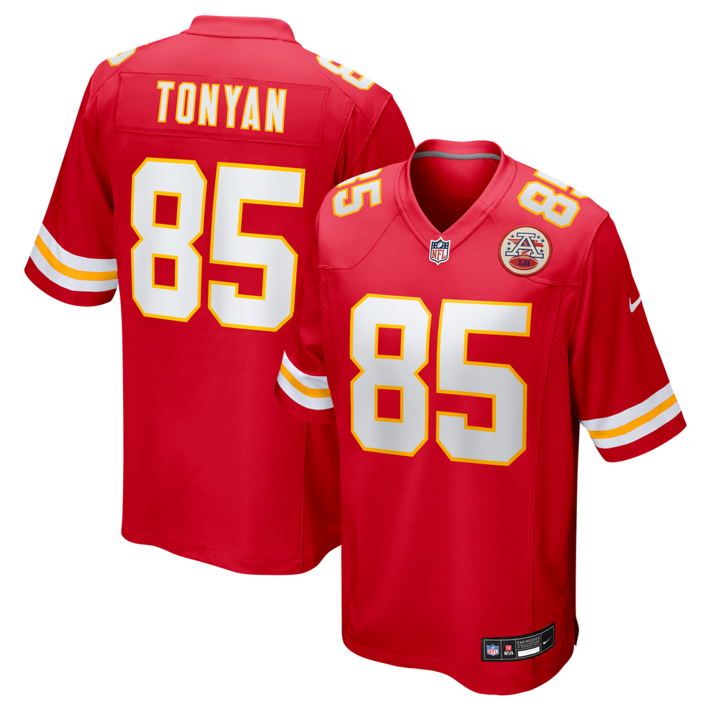 Kansas City Chiefs Robert Tonyan Nike Red Team Game Jersey product image 1, provided for visual reference and product detail