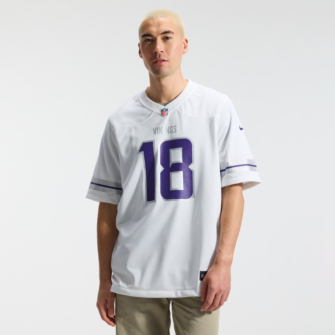 Minnesota Vikings Justin Jefferson Nike White Alternate Game Player Jersey product image 15, provided for visual reference