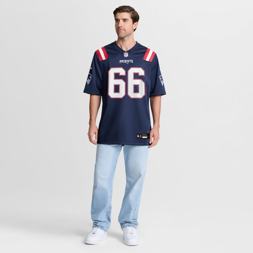New England Patriots Will Campbell Nike Navy Team Game Jersey product image 2, provided for visual reference and product