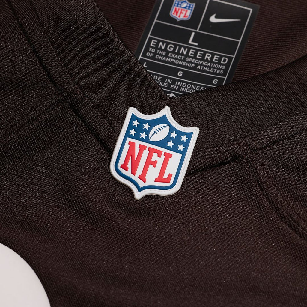 Cleveland Browns Jerry Jeudy Nike Brown Game Jersey product image 4, provided for visual reference and product detail review