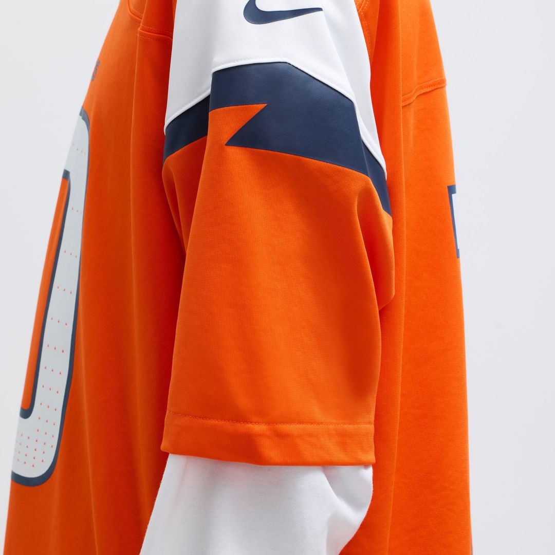 Denver Broncos Bo Nix Nike Navy Alternate Game Jersey product image 22, provided for visual reference and product detail