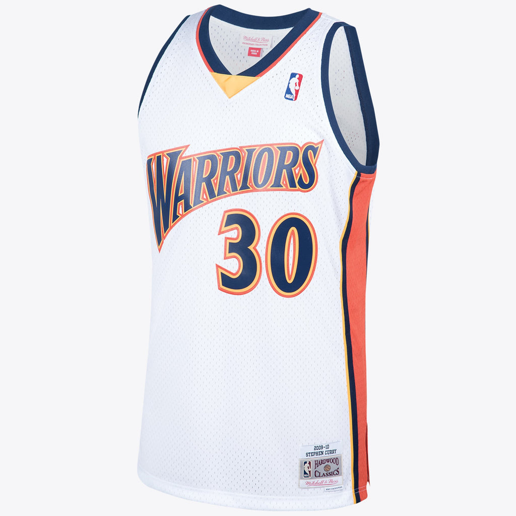 Golden State Warriors 2009 Steph Curry Hardwood Classics Home Swingman Jersey By Mitchell & Ness - White product image 2,