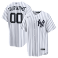 New York Yankees Nike White Home Replica Custom Jersey product image 1, provided for visual reference and product detail