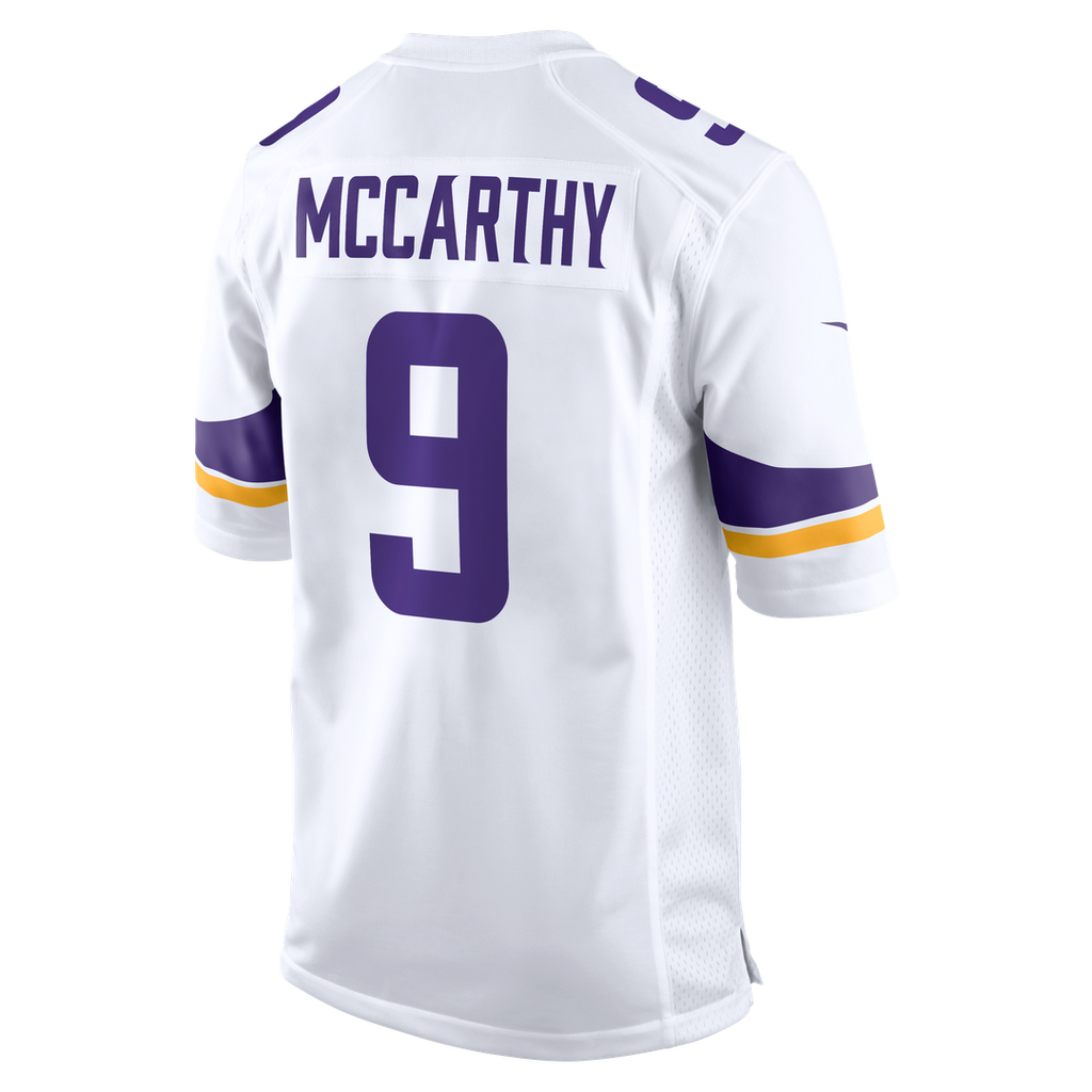 Minnesota Vikings J.J. McCarthy Nike White Game Jersey product image 7, provided for visual reference and product detail