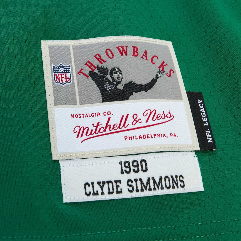 Philadelphia Eagles Clyde Simmons Mitchell & Ness Kelly Green Legacy Replica Jersey product image 5, provided for visual